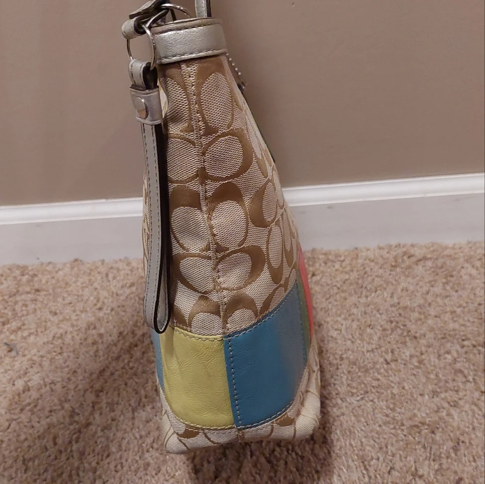 ❤️SALE! COACH Signature Stripe Muti Stripe Tote Bag